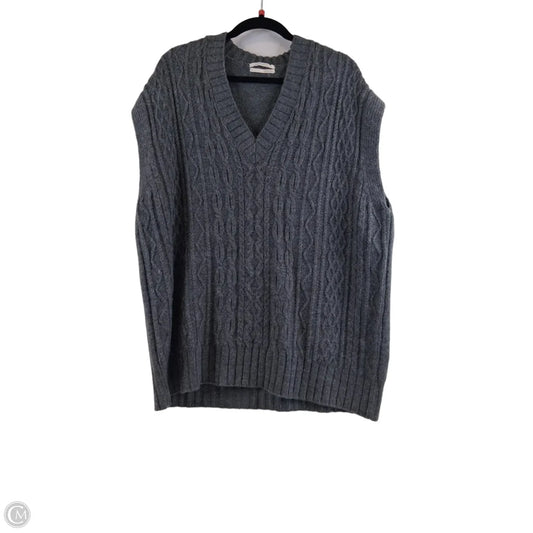 Vest Sweater By Anthropologie In Grey, Size: M