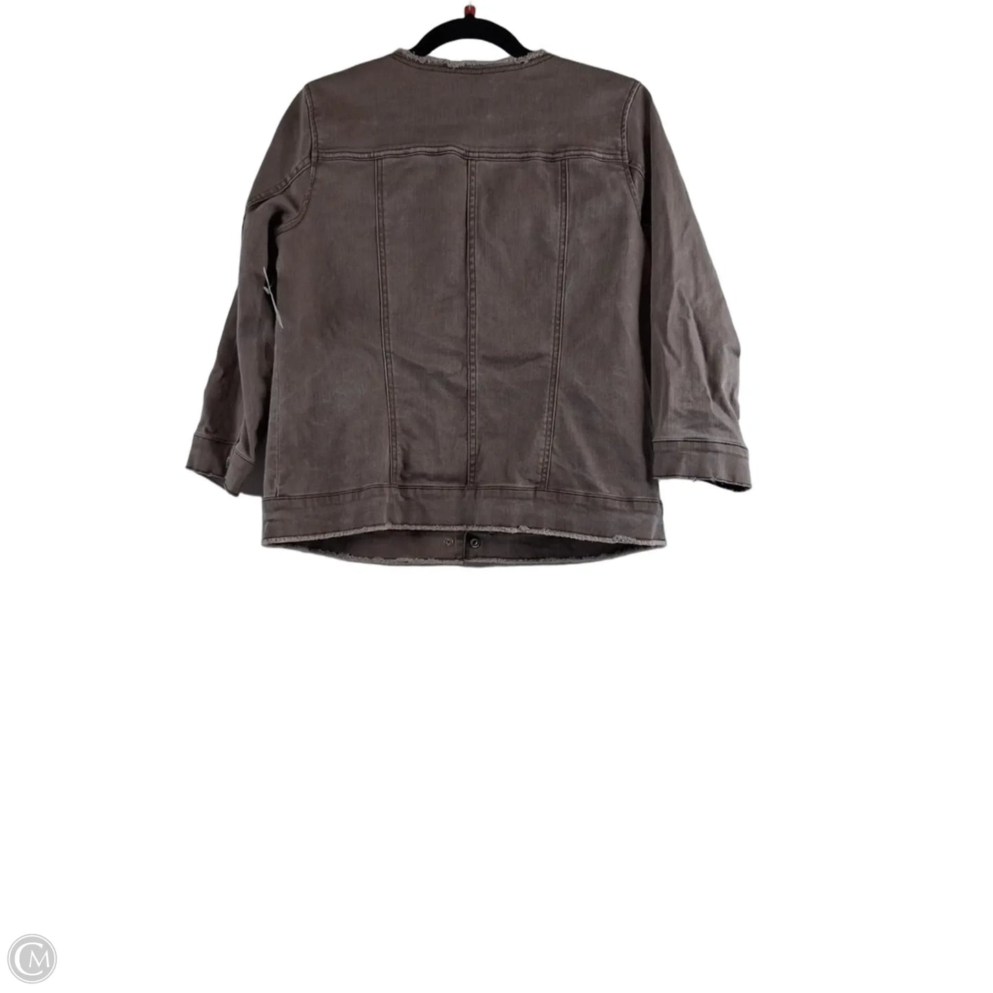 Jacket Denim By Logo In Brown Denim, Size: S