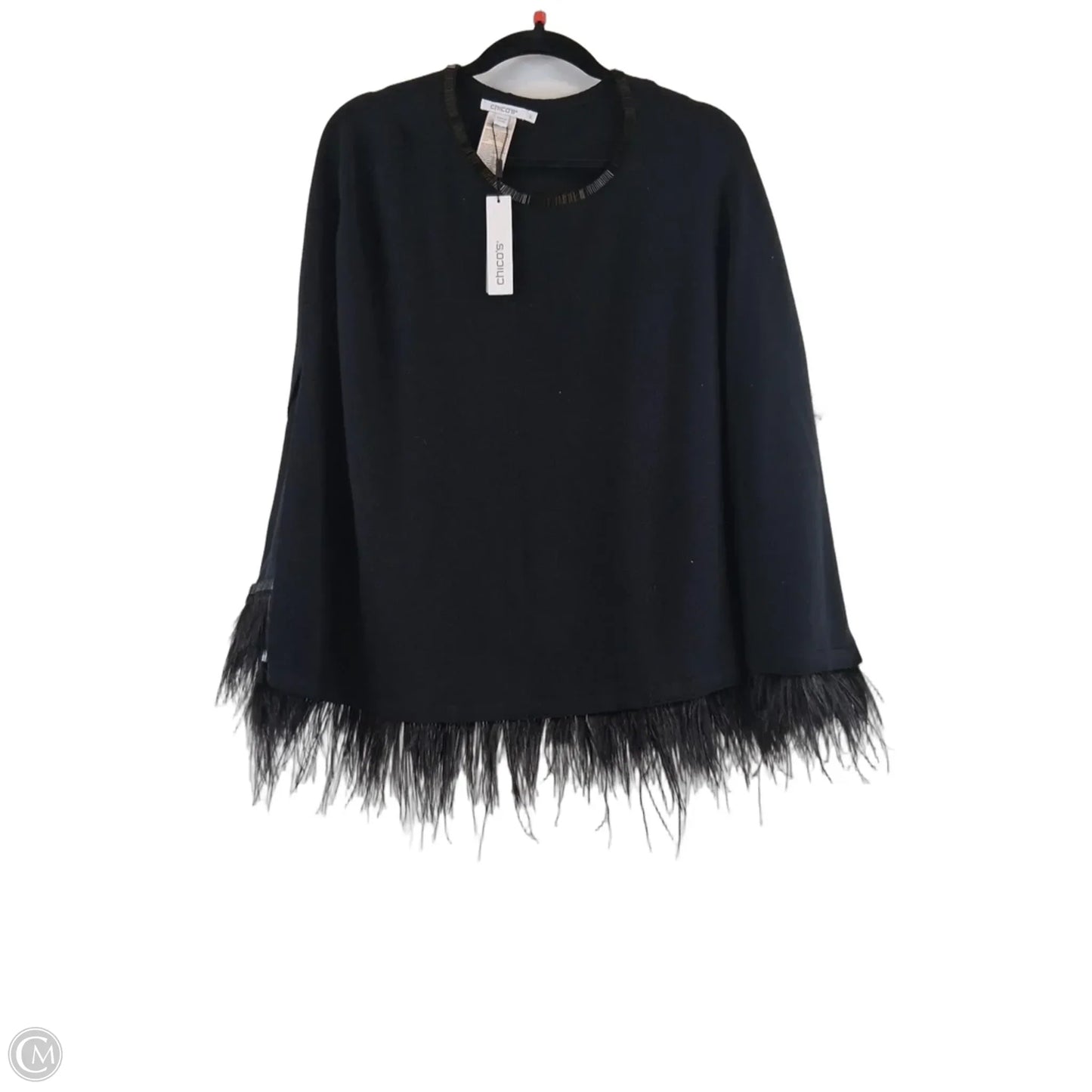 Poncho By Chicos In Black, Size: Xl