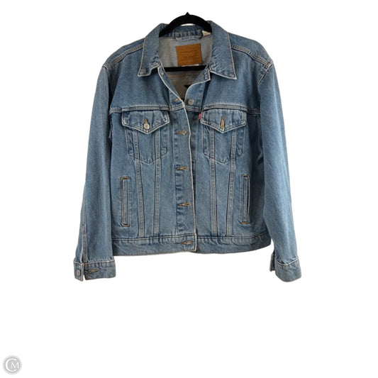 Jacket Denim By Levis In Blue Denim, Size: Xl