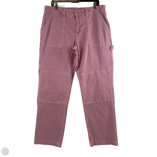 Jeans Straight By American Eagle In Pink, Size: 16