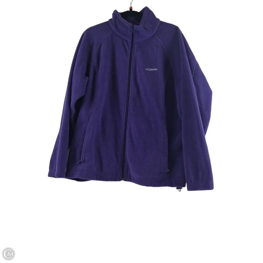 Jacket Fleece By Columbia In Purple, Size: 2x