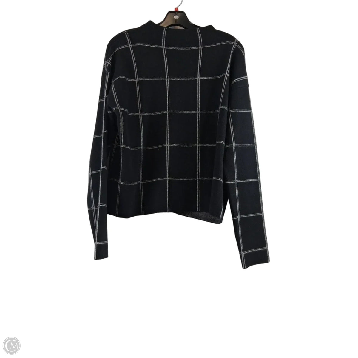 Sweater By Tahari In Black & White, Size: L