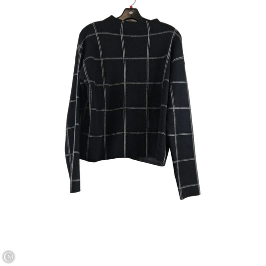 Sweater By Tahari In Black & White, Size: L
