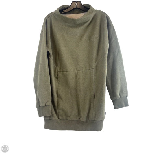 Athletic Sweatshirt Collar By Gym Shark In Green, Size: M