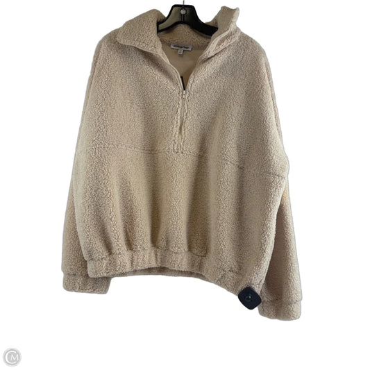 Jacket Faux Fur & Sherpa By Clothes Mentor In Beige, Size: S