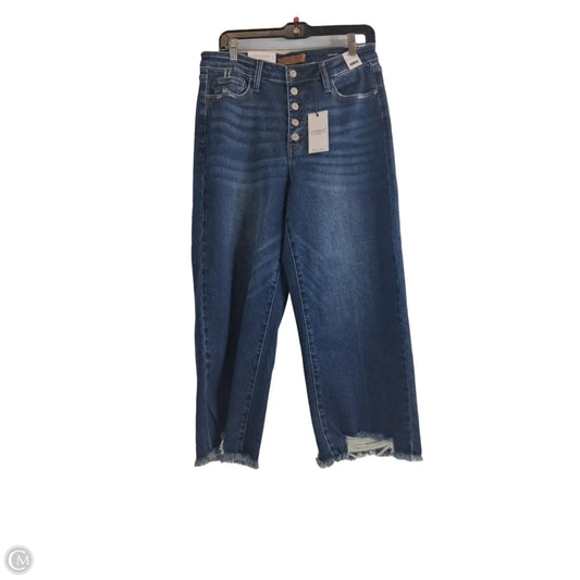 Jeans Wide Leg By Judy Blue In Blue Denim, Size: 14