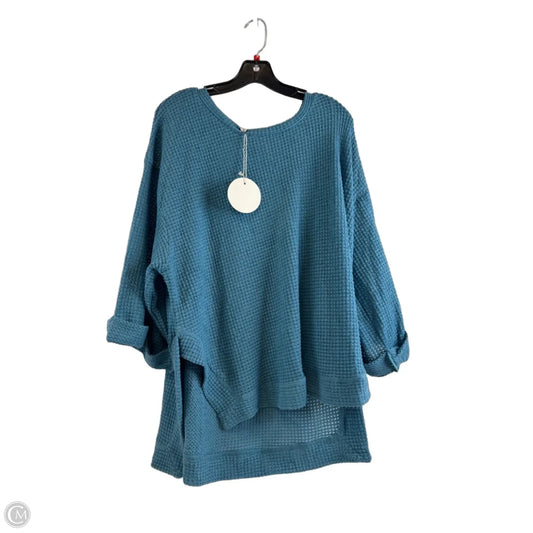 Top Short Sleeve By Umgee In Blue, Size: Xl