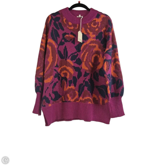 Sweater By Jodifl In Blue & Pink, Size: M