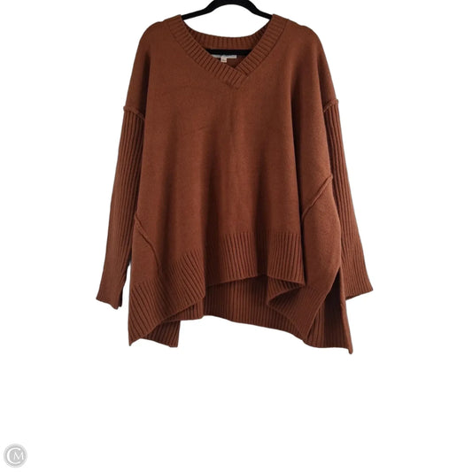 Sweater By Haptics In Brown, Size: L