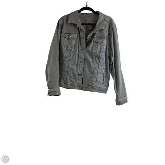 Jacket Denim By Maurices In Green Denim, Size: Xxl
