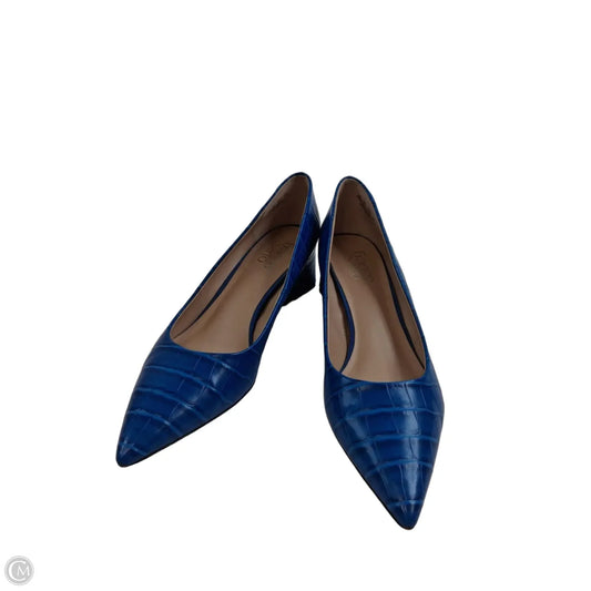 Shoes Heels Block By Franco Sarto In Blue, Size: 8.5