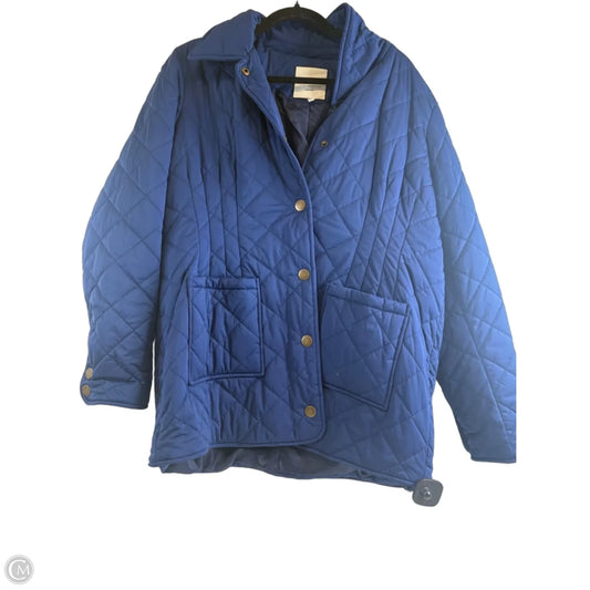 Jacket Puffer & Quilted By Bagatelle In Blue, Size: L