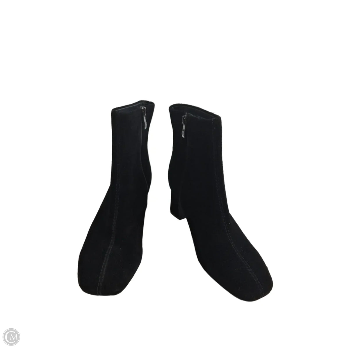 Boots Ankle Heels By Clarks In Black, Size: 6.5