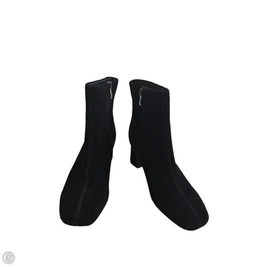 Boots Ankle Heels By Clarks In Black, Size: 6.5