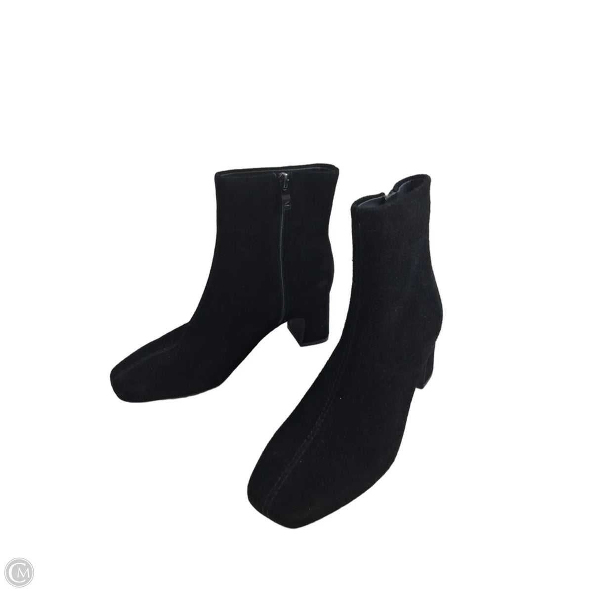Boots Ankle Heels By Clarks In Black, Size: 6.5