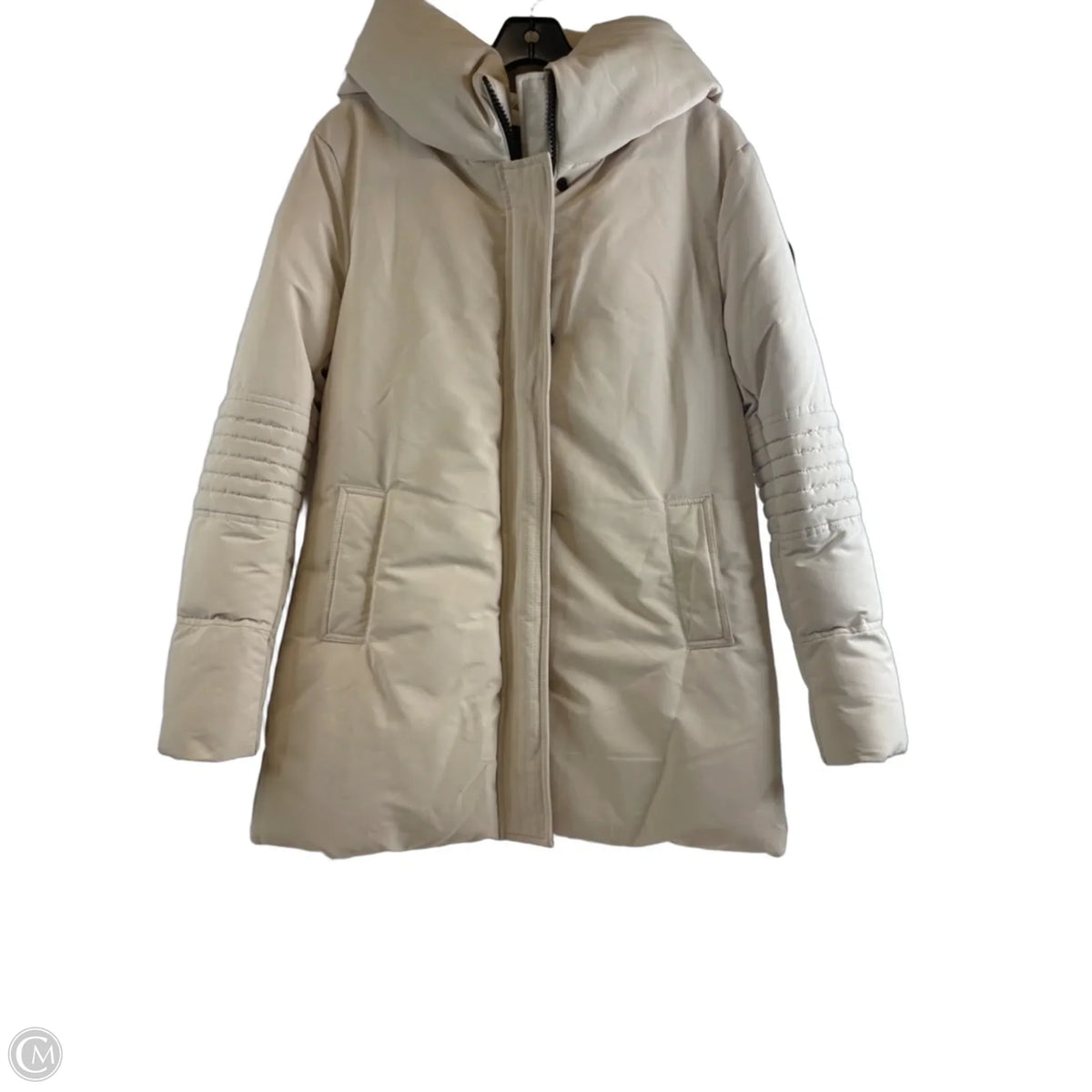 Coat Puffer & Quilted By Point Zero In Cream, Size: Sp