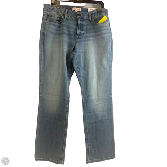 Jeans Straight By Lucky Brand In Blue Denim, Size: 14