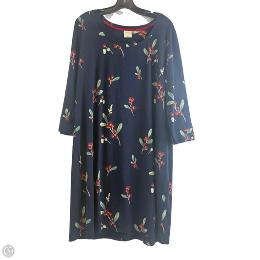 Nightgown By Soma In Blue & Red, Size: L