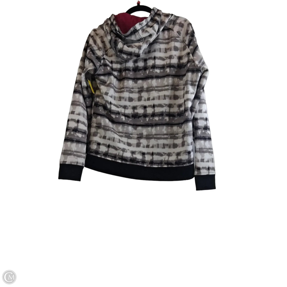 Athletic Jacket By Under Armour In Black & Grey, Size: L