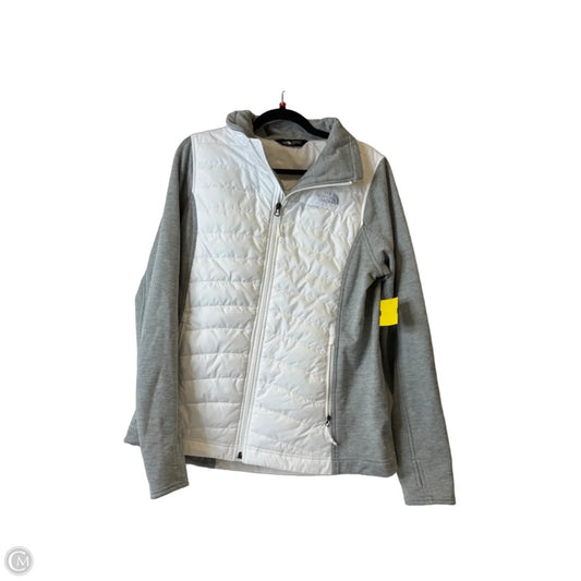 Jacket Puffer & Quilted By The North Face In Grey & White, Size: L