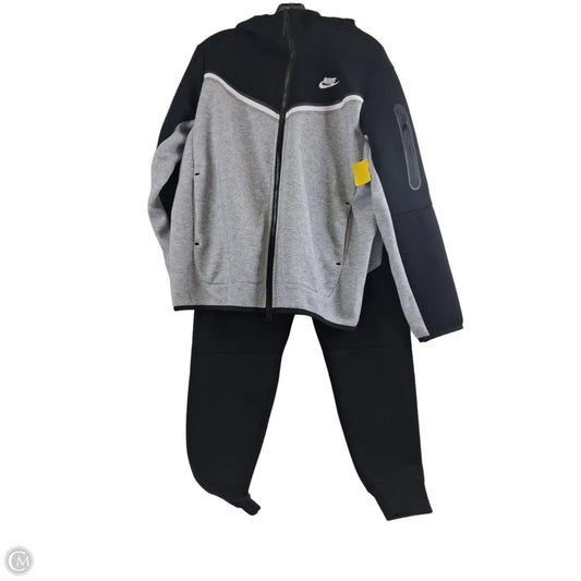 Lounge Set Pants By Nike Apparel In Black & Grey, Size: M