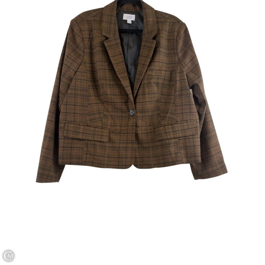 Blazer By Croft And Barrow In Black & Brown, Size: Xxl