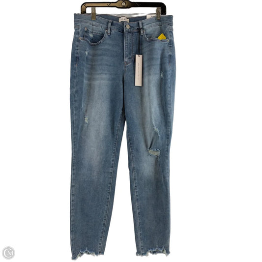 Jeans Skinny By Nicole By Nicole Miller In Blue Denim, Size: 10
