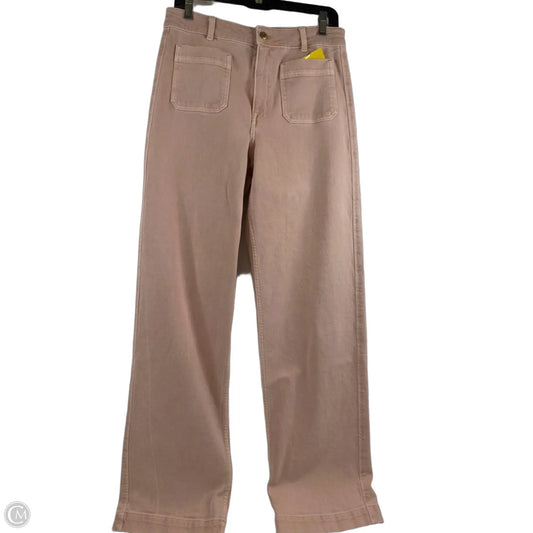 Jeans Wide Leg By H&m In Orange, Size: 6