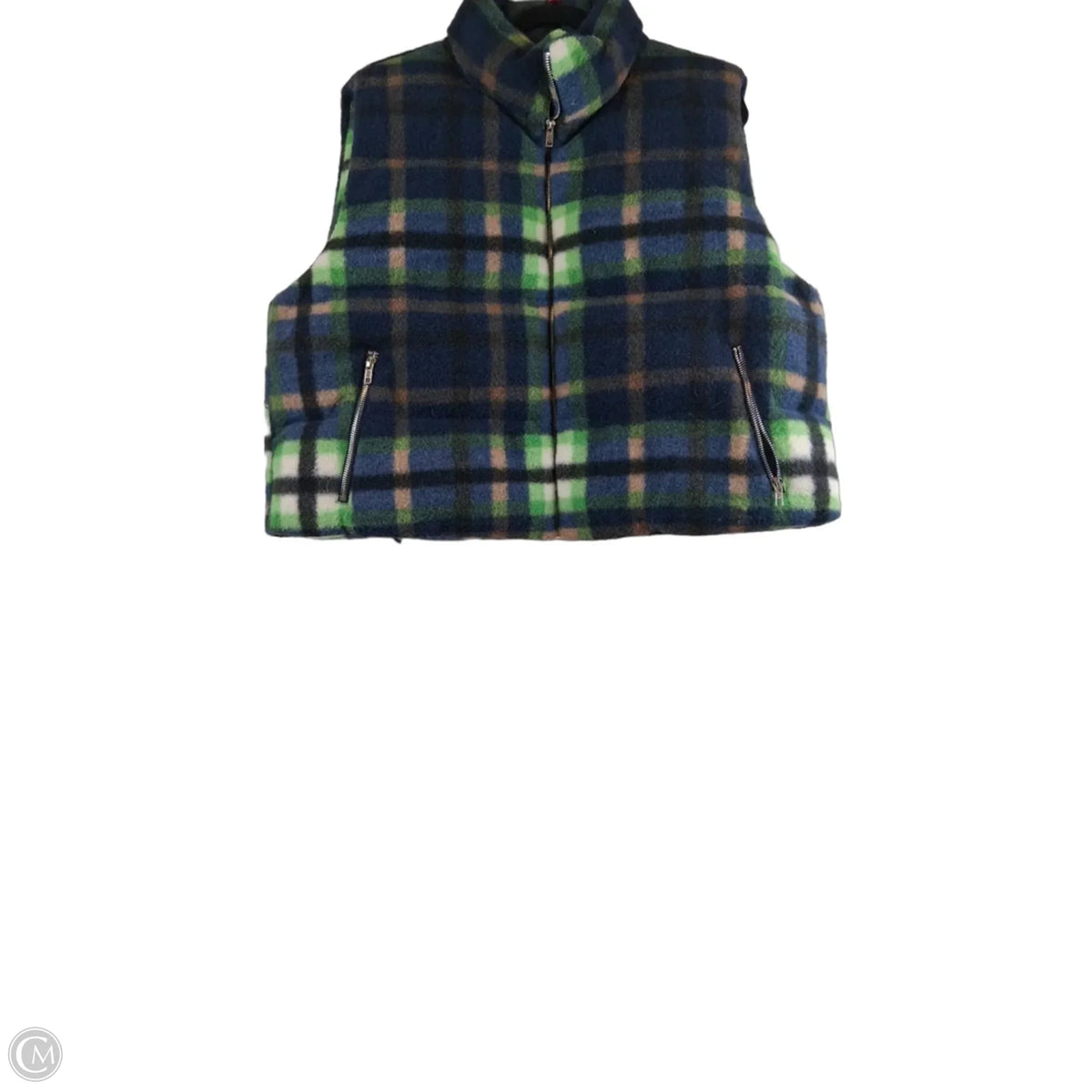 Vest Other By Clothes Mentor In Plaid Pattern, Size: Xl