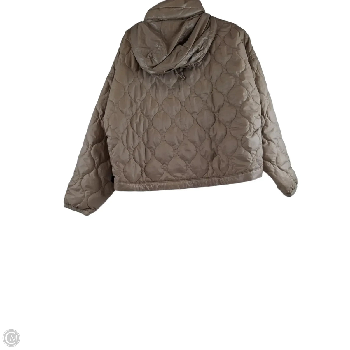 Jacket Puffer & Quilted By Rlx In Tan, Size: M