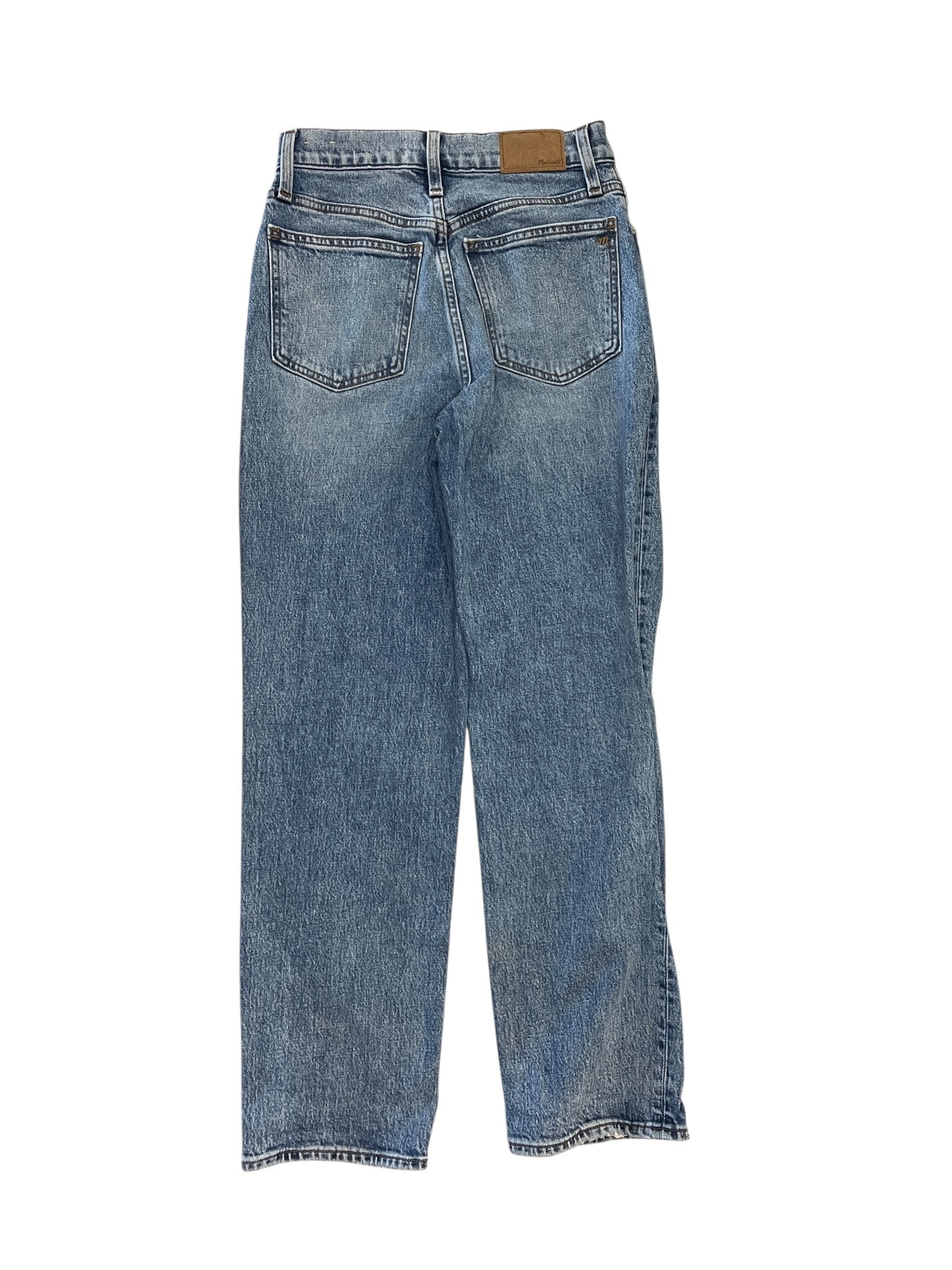 Jeans Straight By Madewell In Blue Denim, Size:0