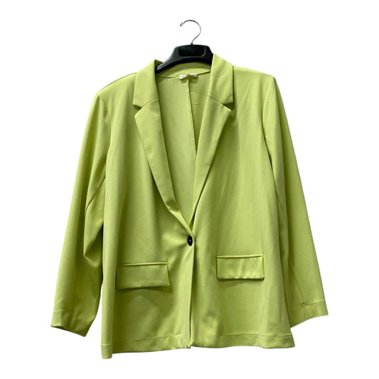 Blazer By Ultra Flirt In Green, Size:1X