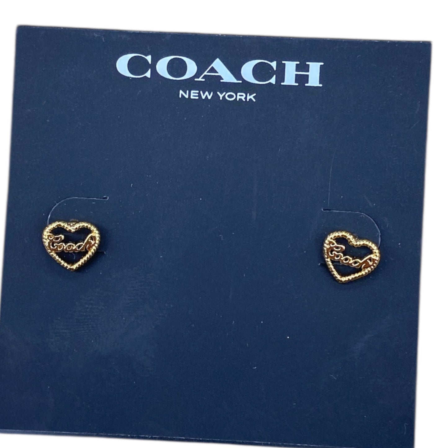 Earrings Designer By Coach In Gold
