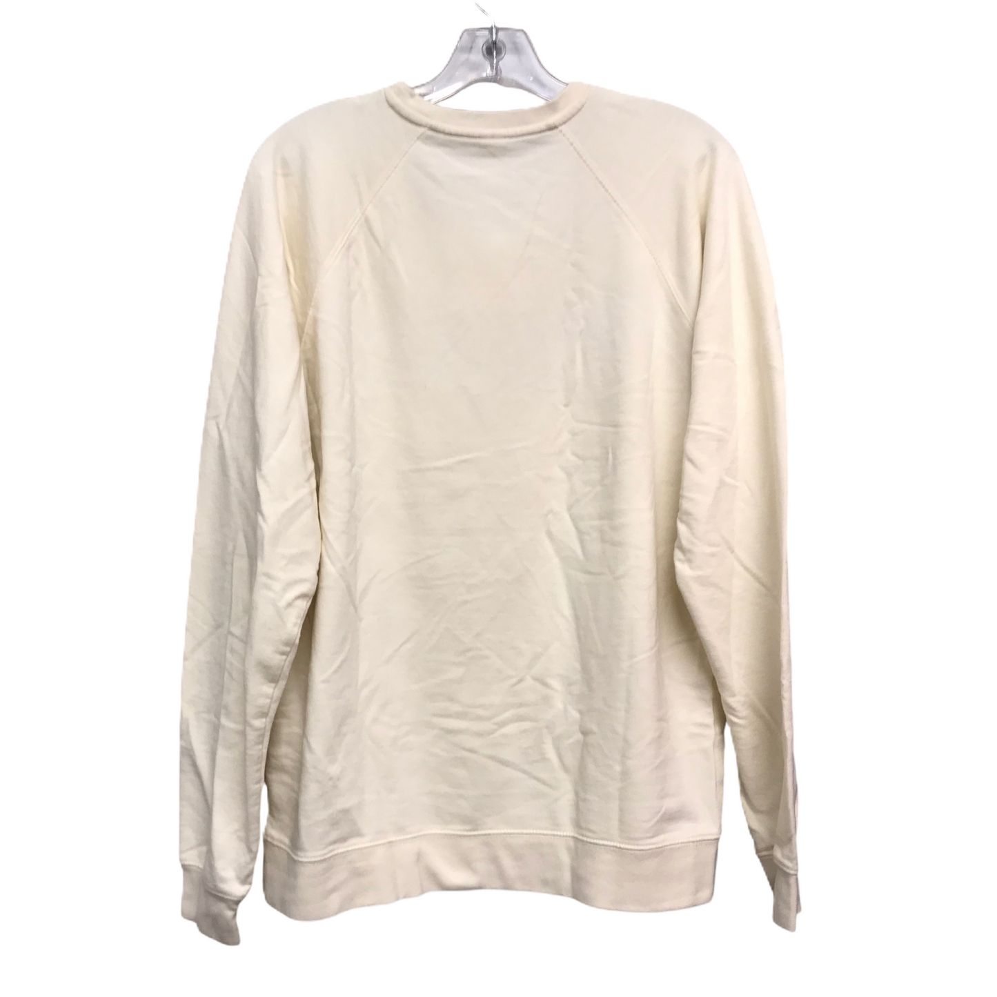 Athletic Top Long Sleeve Crewneck By Independent  In Cream, Size: L