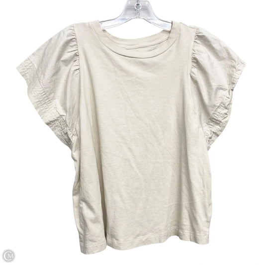 Top Short Sleeve Basic By Old Navy In Beige, Size: S