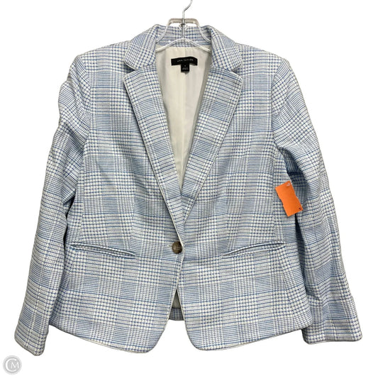 Blazer By Ann Taylor In Blue & White, Size: M