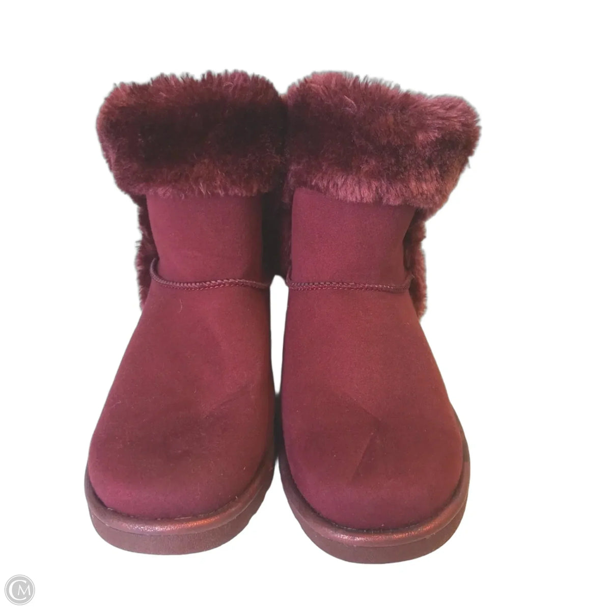 Boots Snow By So In Maroon, Size: 7.5