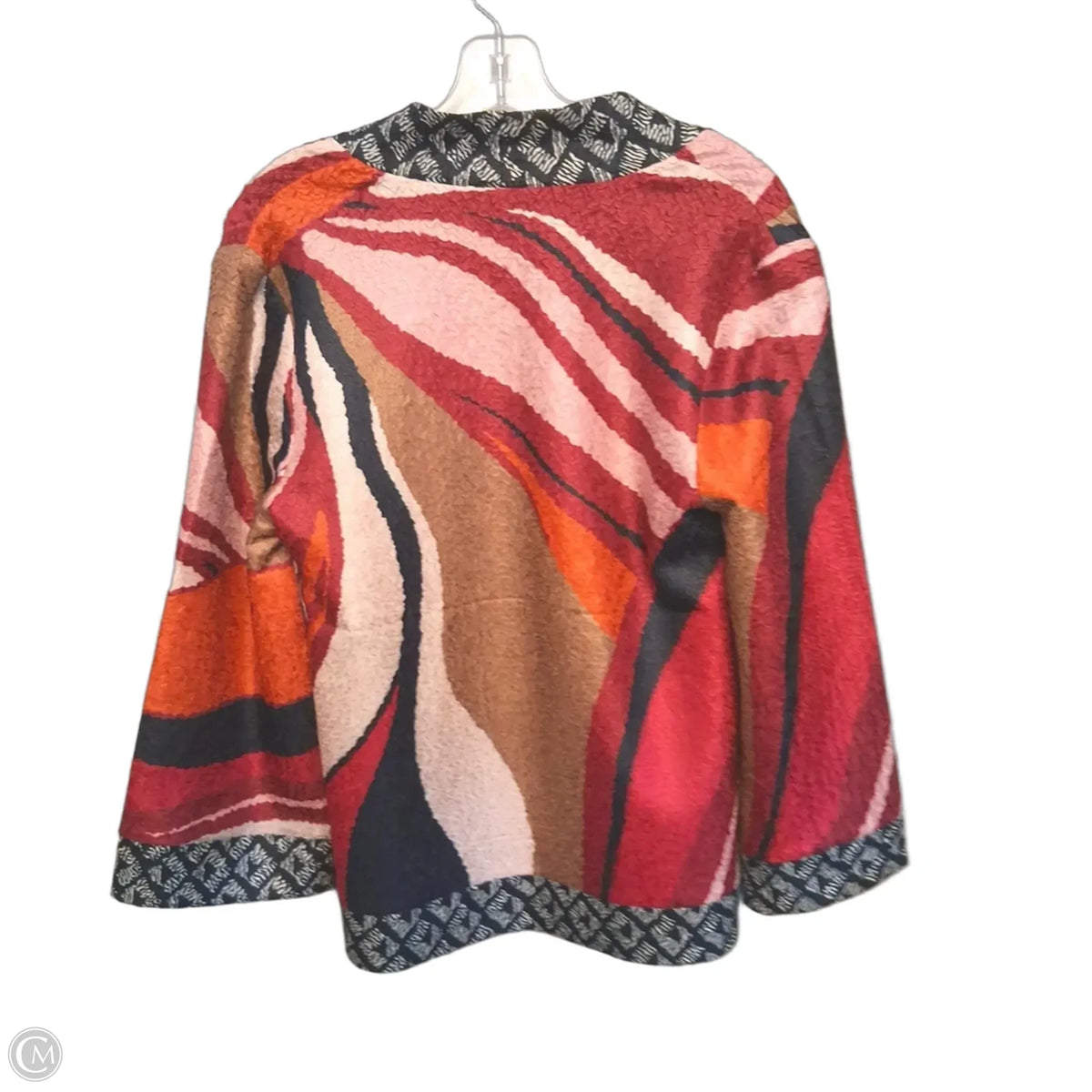 Cardigan By Chicos In Black & Red, Size: M