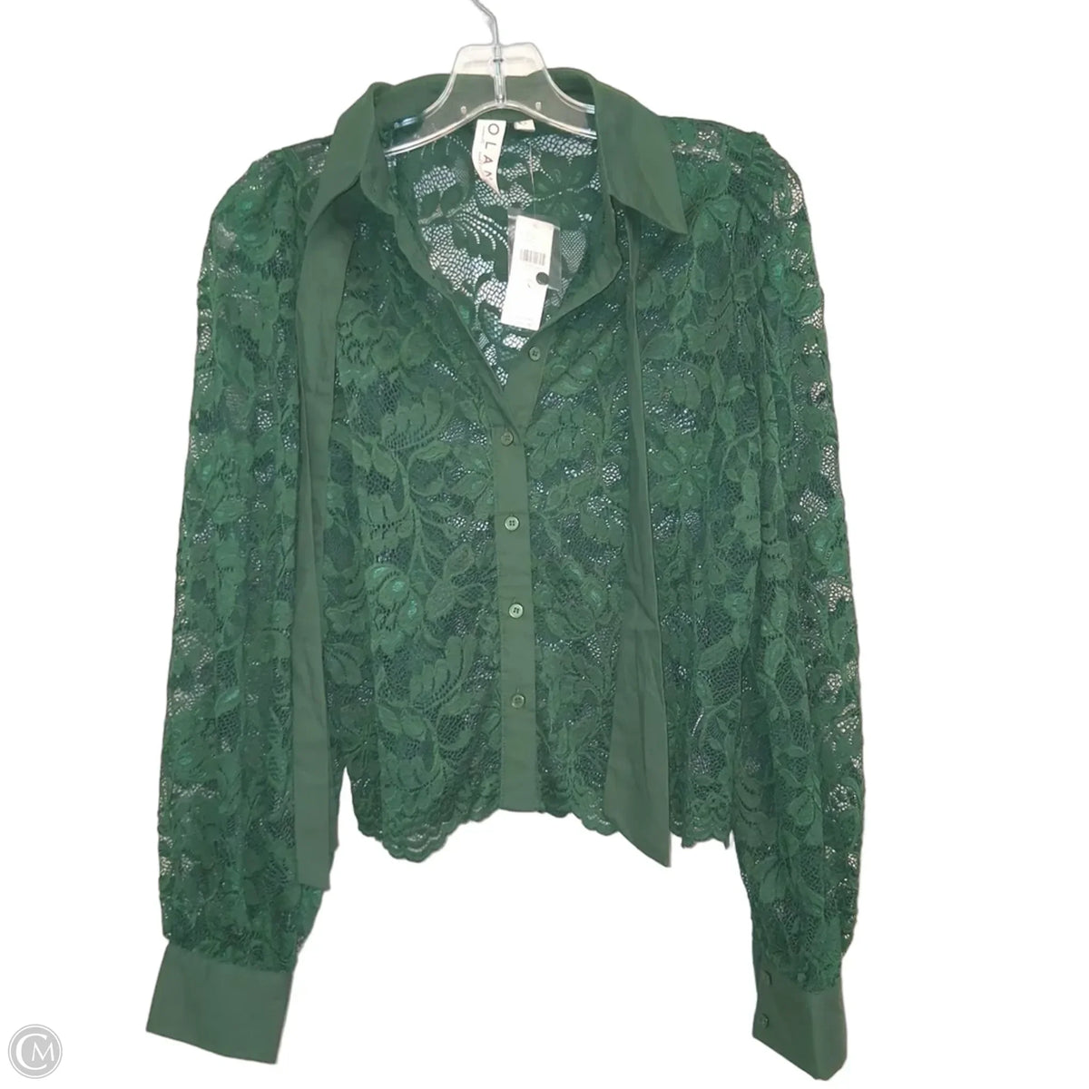 Top Long Sleeve By Dolan Left Coast In Green, Size: S