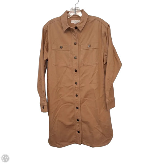 Dress Casual Short By Loft In Tan Denim, Size: Xs