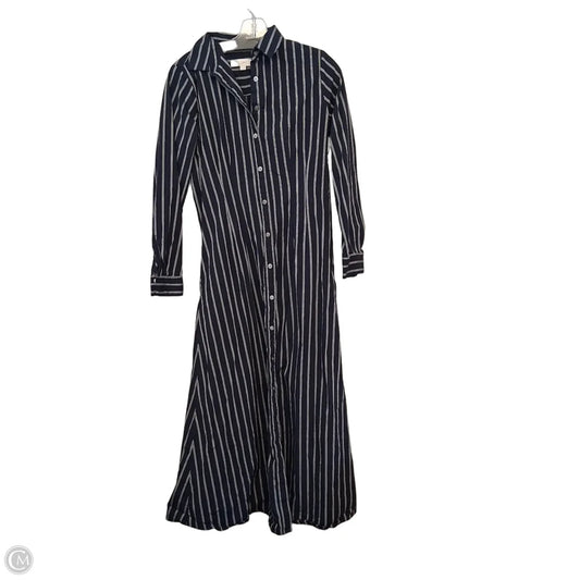 Dress Casual Maxi By Loft In Blue & White, Size: Xs