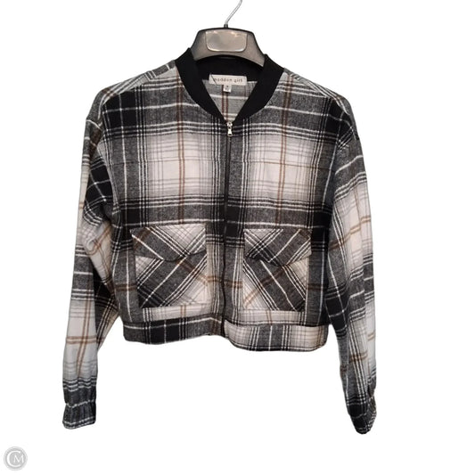 Jacket Other By Madden Girl In Plaid Pattern, Size: S