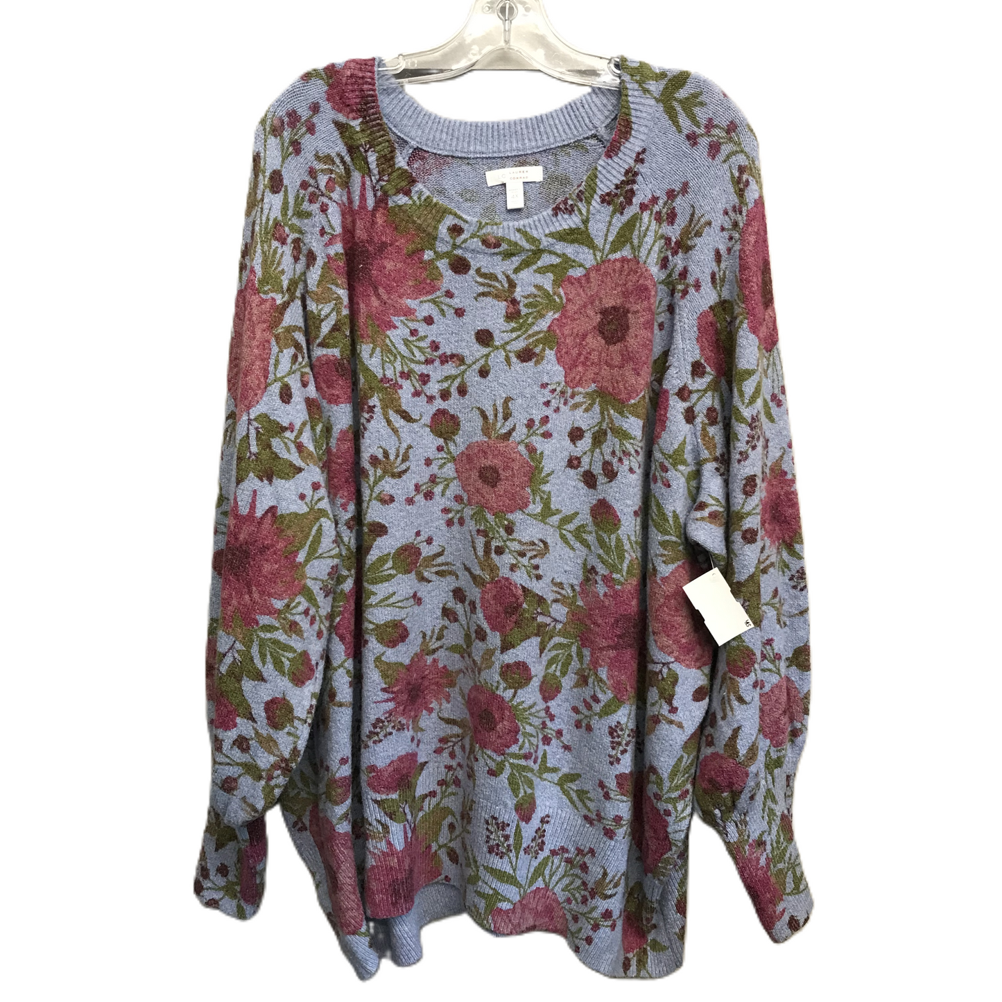 Floral Print Sweater By Lc Lauren Conrad, Size: 4x