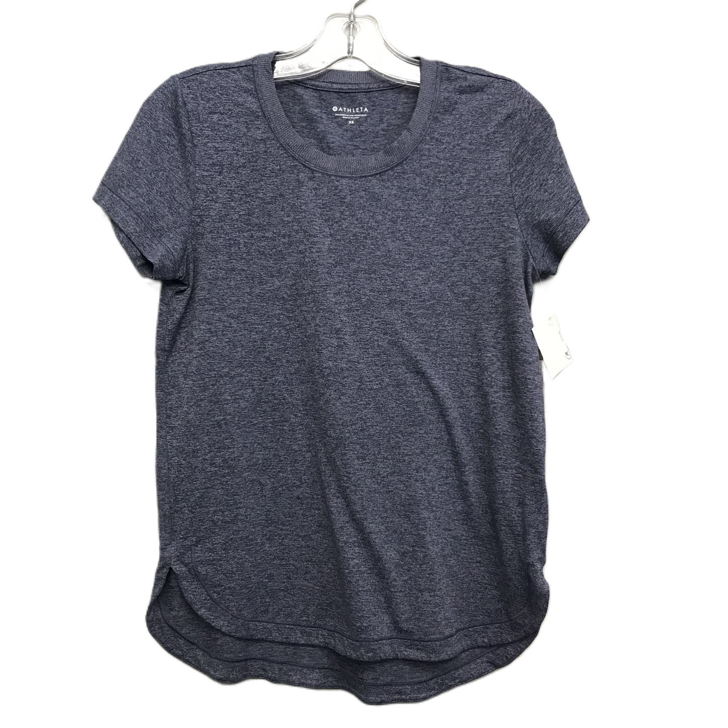 Athletic Top Short Sleeve By Athleta In Blue, Size: Xs