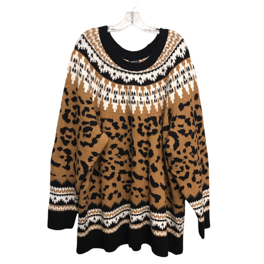 Sweater By Torrid In Animal Print, Size: 4x