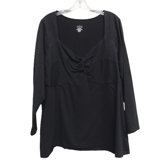 Top Long Sleeve By Torrid In Black, Size: 4x