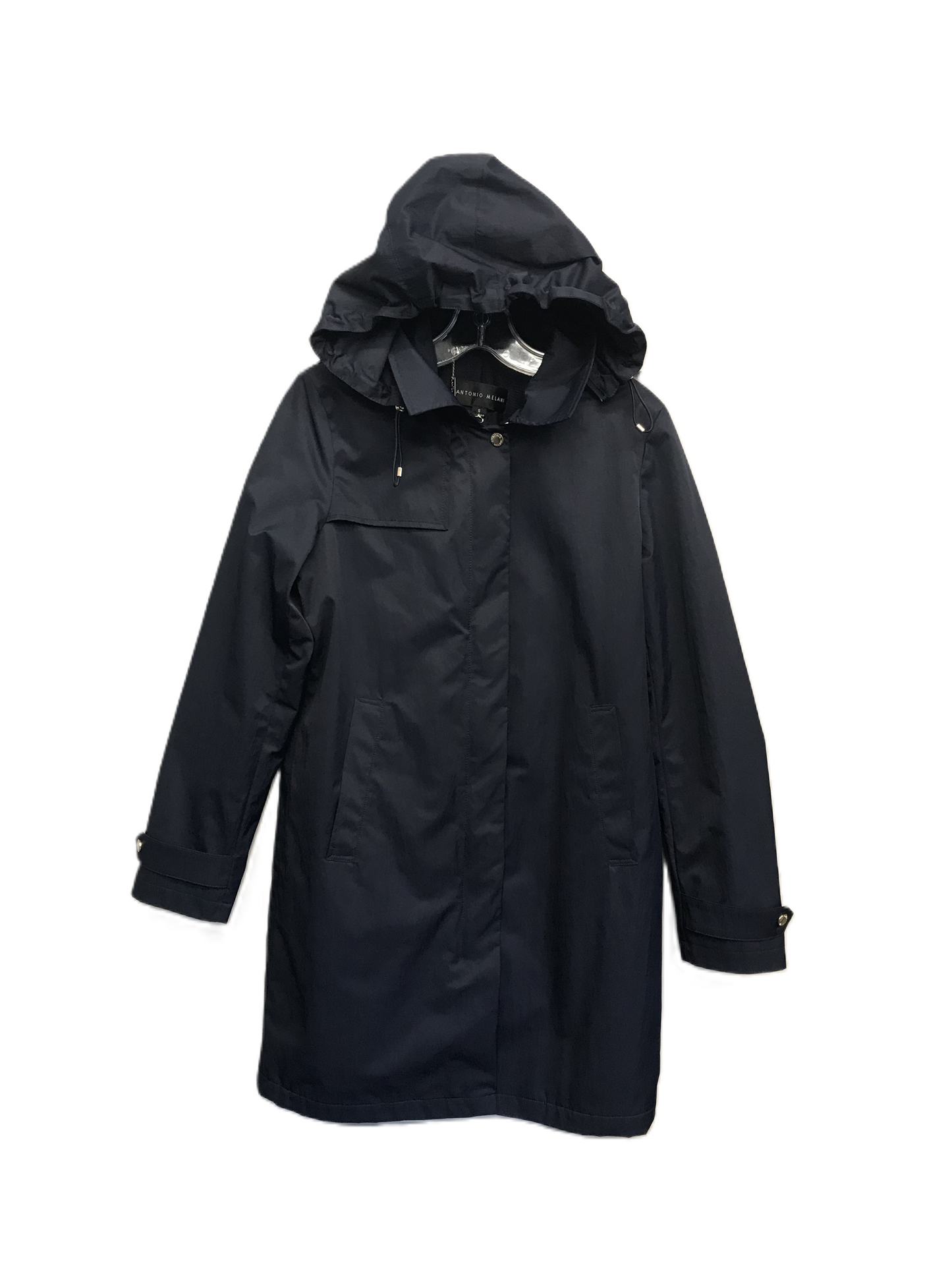Navy Coat Raincoat By Antonio Melani, Size: S