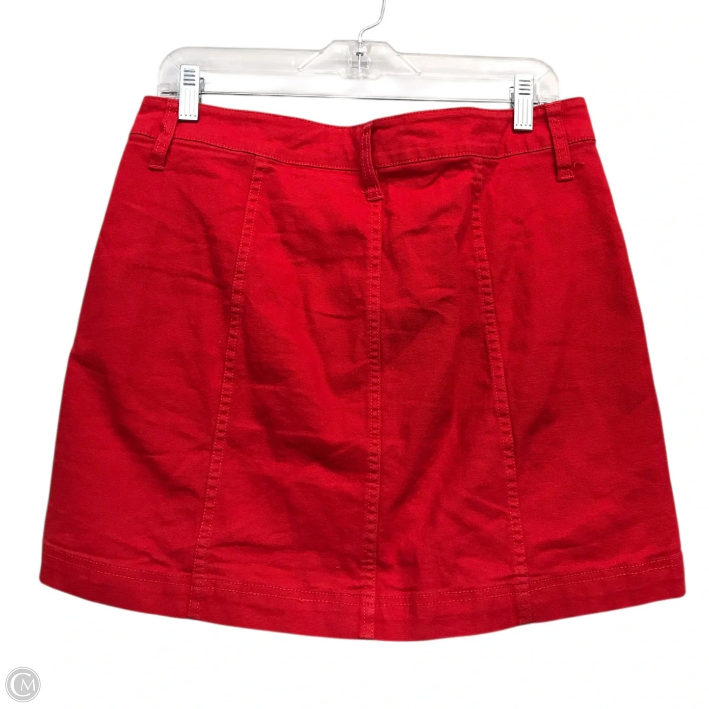 Skirt Mini & Short By J. Crew In Red Denim, Size: 8