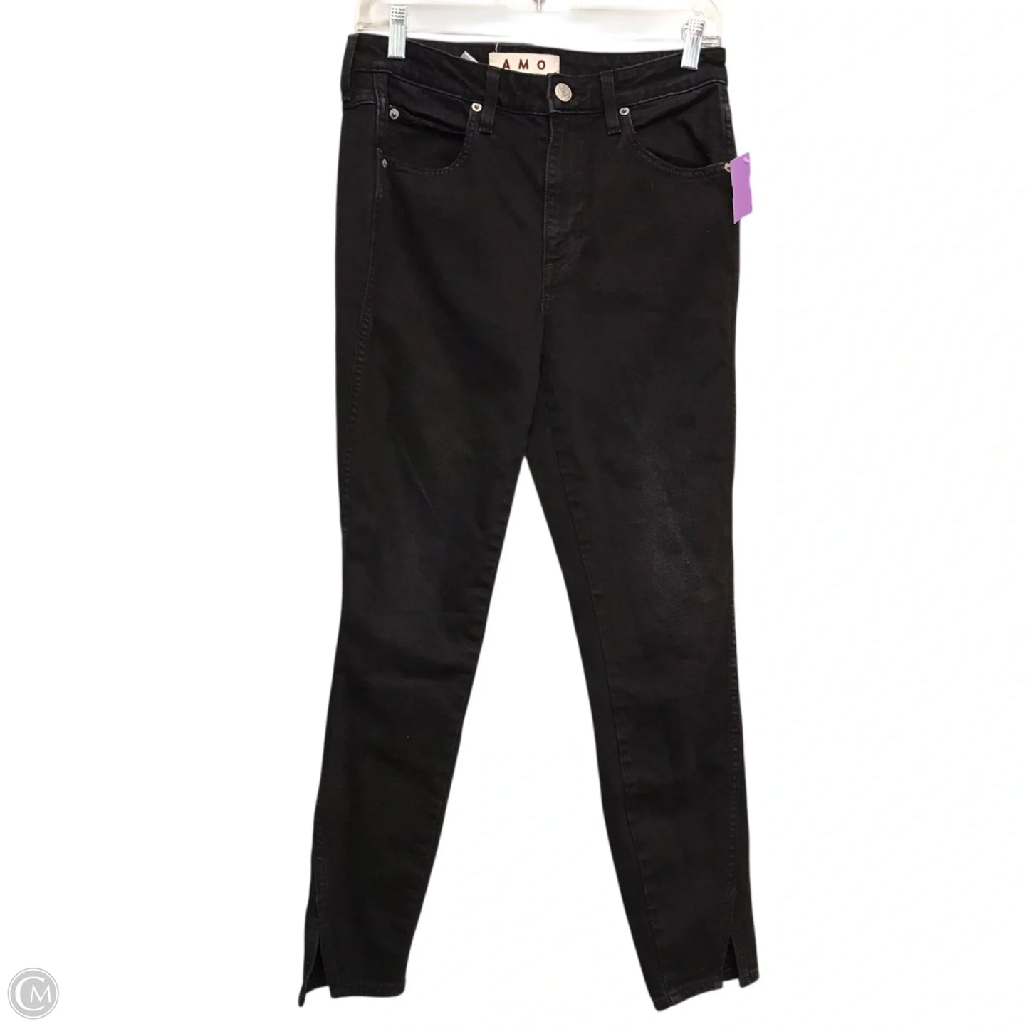 Jeans Straight By Amo In Black Denim, Size: 6